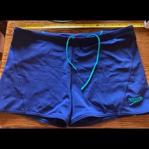 Speedo square cut swim trunks